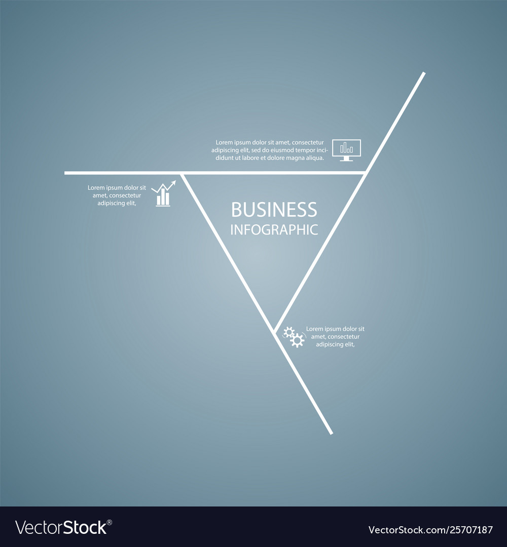 Business Infografiken Dreieck Diagramm Prozess Vector Image Business Infografiken Dreieck Diagramm Prozess