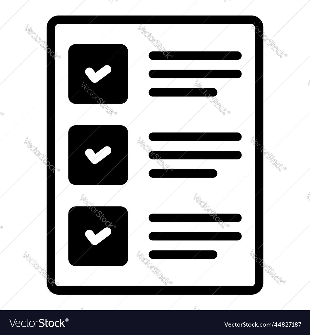 Checklist icon user interface as a simple sign
