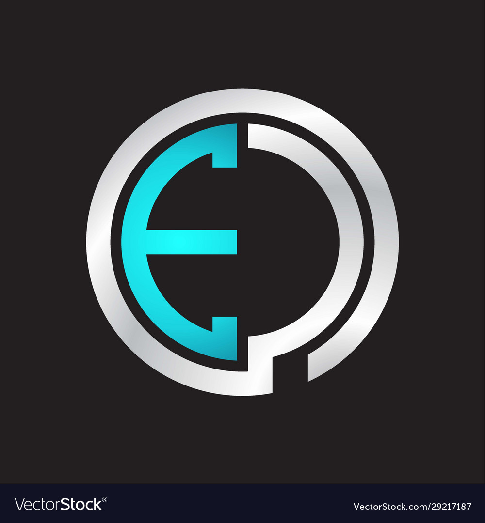 Ec initial logo linked circle monogram