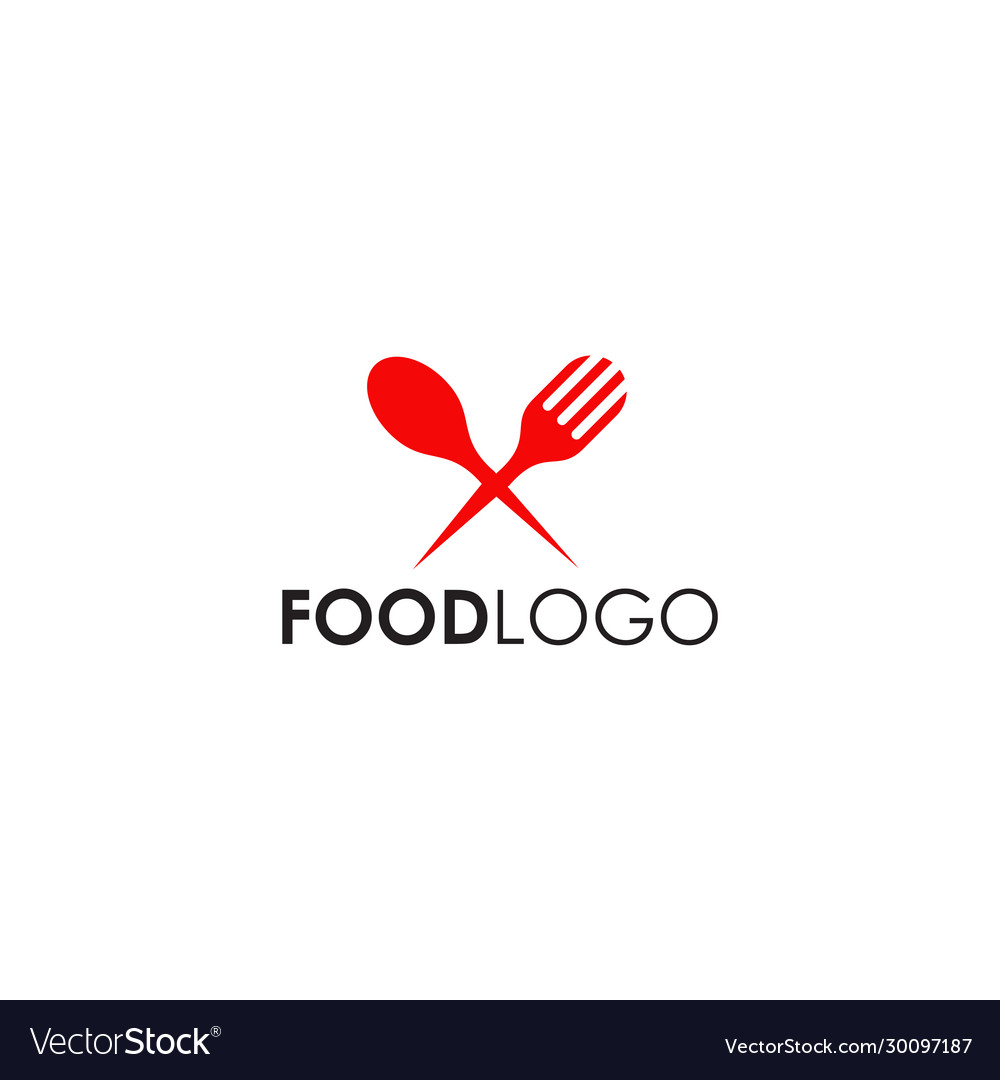 Food logo design template Royalty Free Vector Image