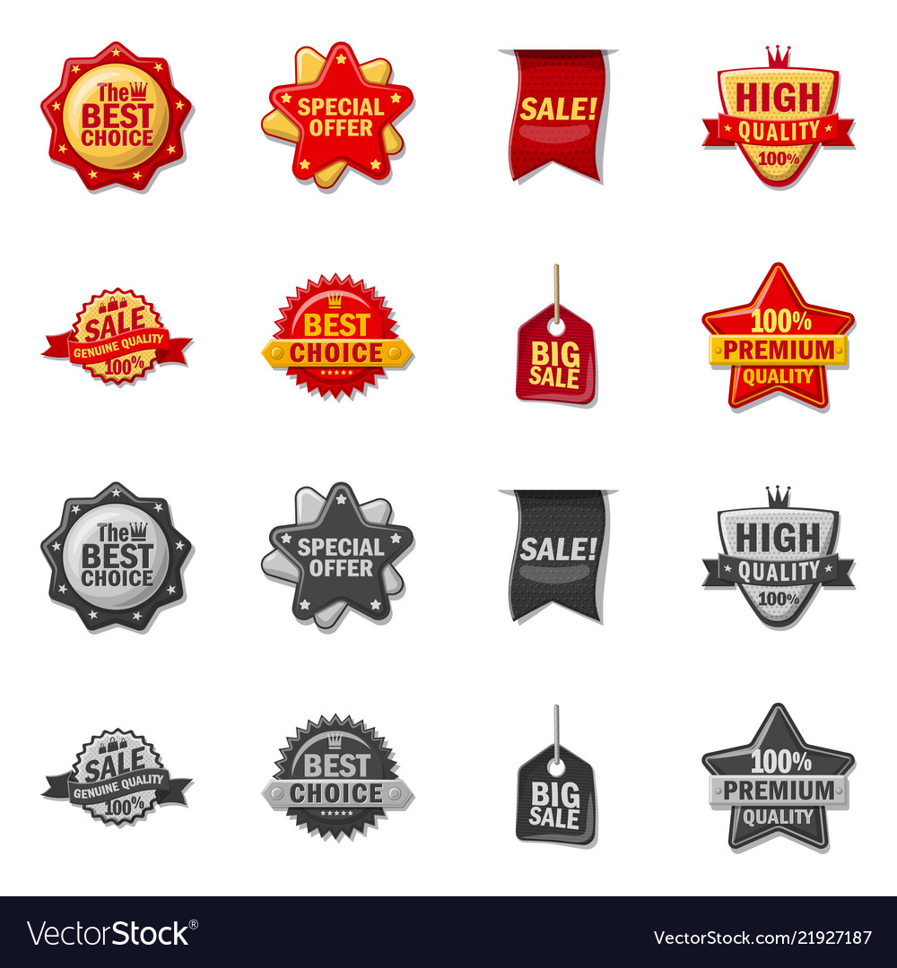 Isolated object of emblem and badge symbol