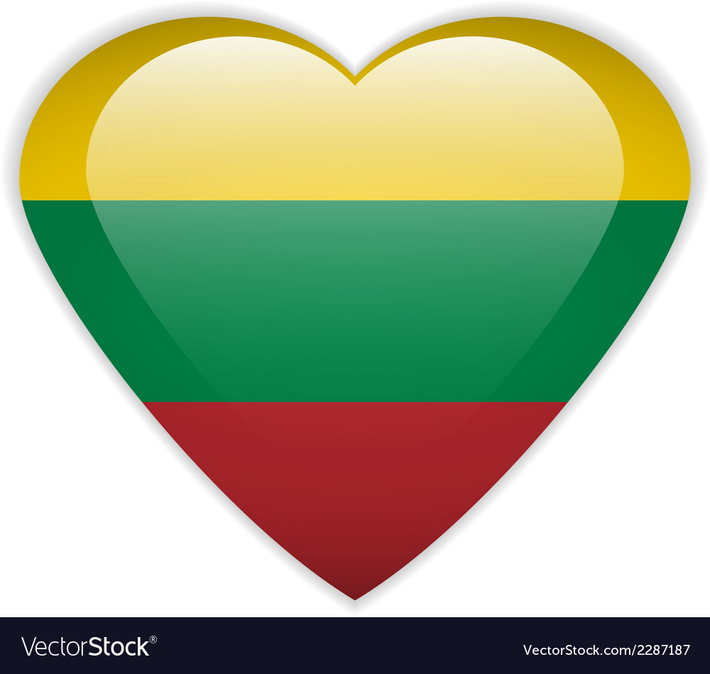 Lithuania flag button