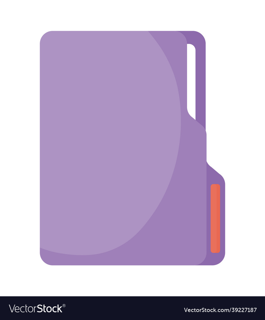 Purple folder design Royalty Free Vector Image