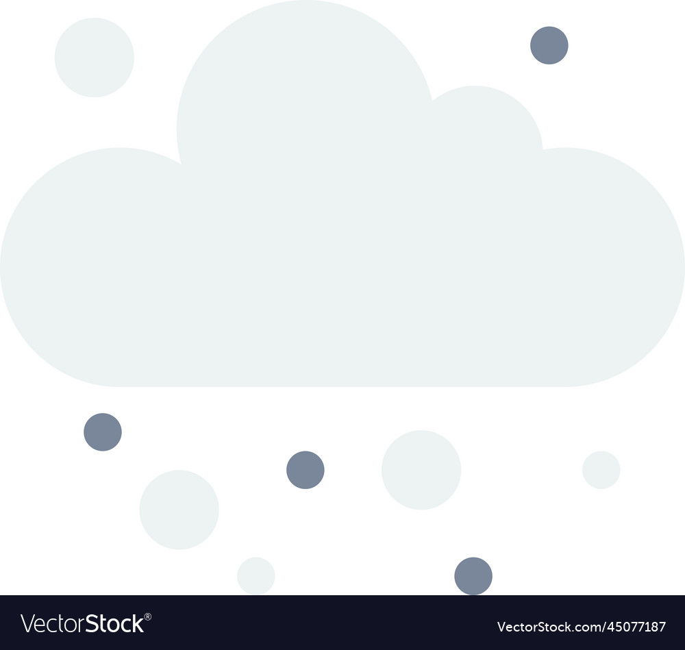 Snow and clouds in minimal style
