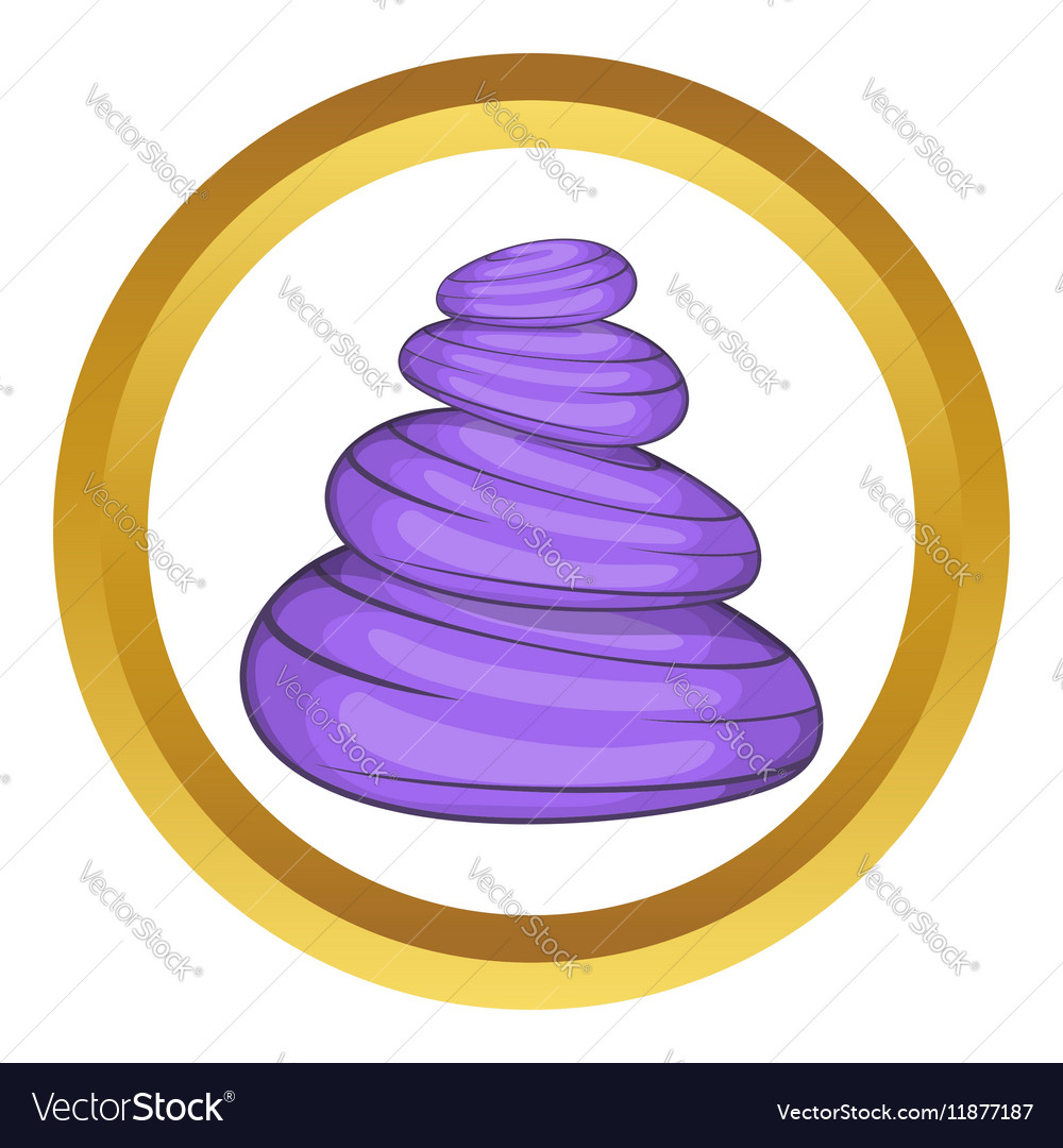 Zen Basalt Stones Icon Royalty Free Vector Image Zen Basalt Stones Icon Royalty Free Vector Image