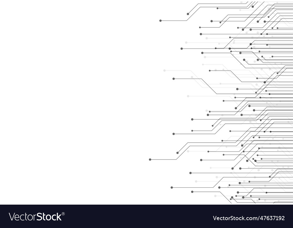 Abstract background with technology circuit board Vector Image