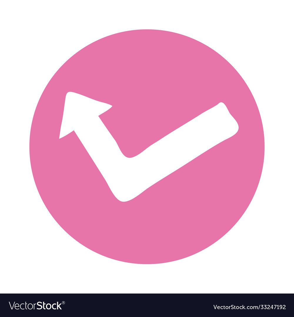 Arrow left and up direction block style icon