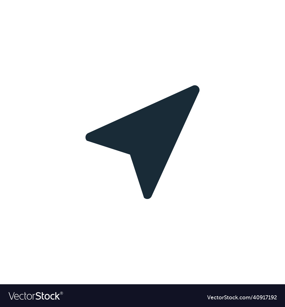 Arrow pointer icon design template elements vector image Arrow pointer icon design template elements