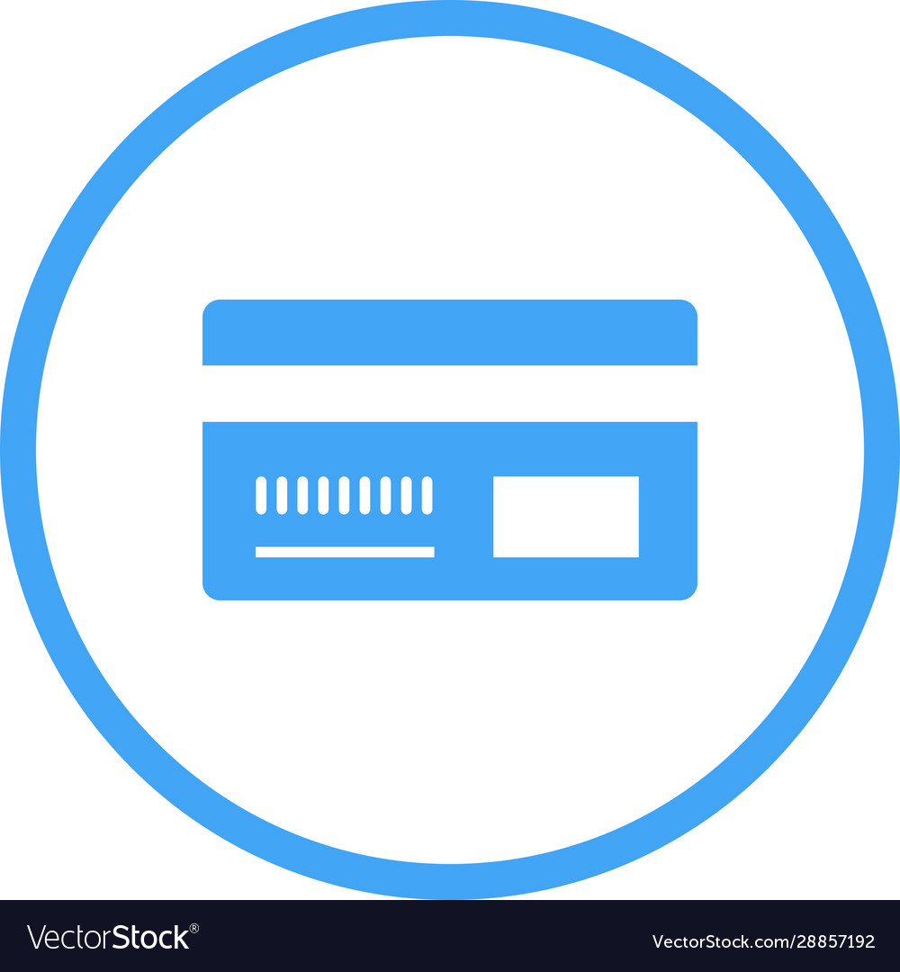 Beautiful debit card glyph icon