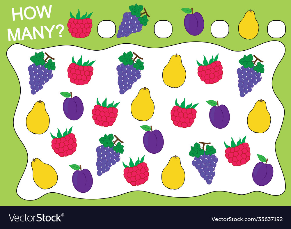 Count how many fruits raspberry grapes plum