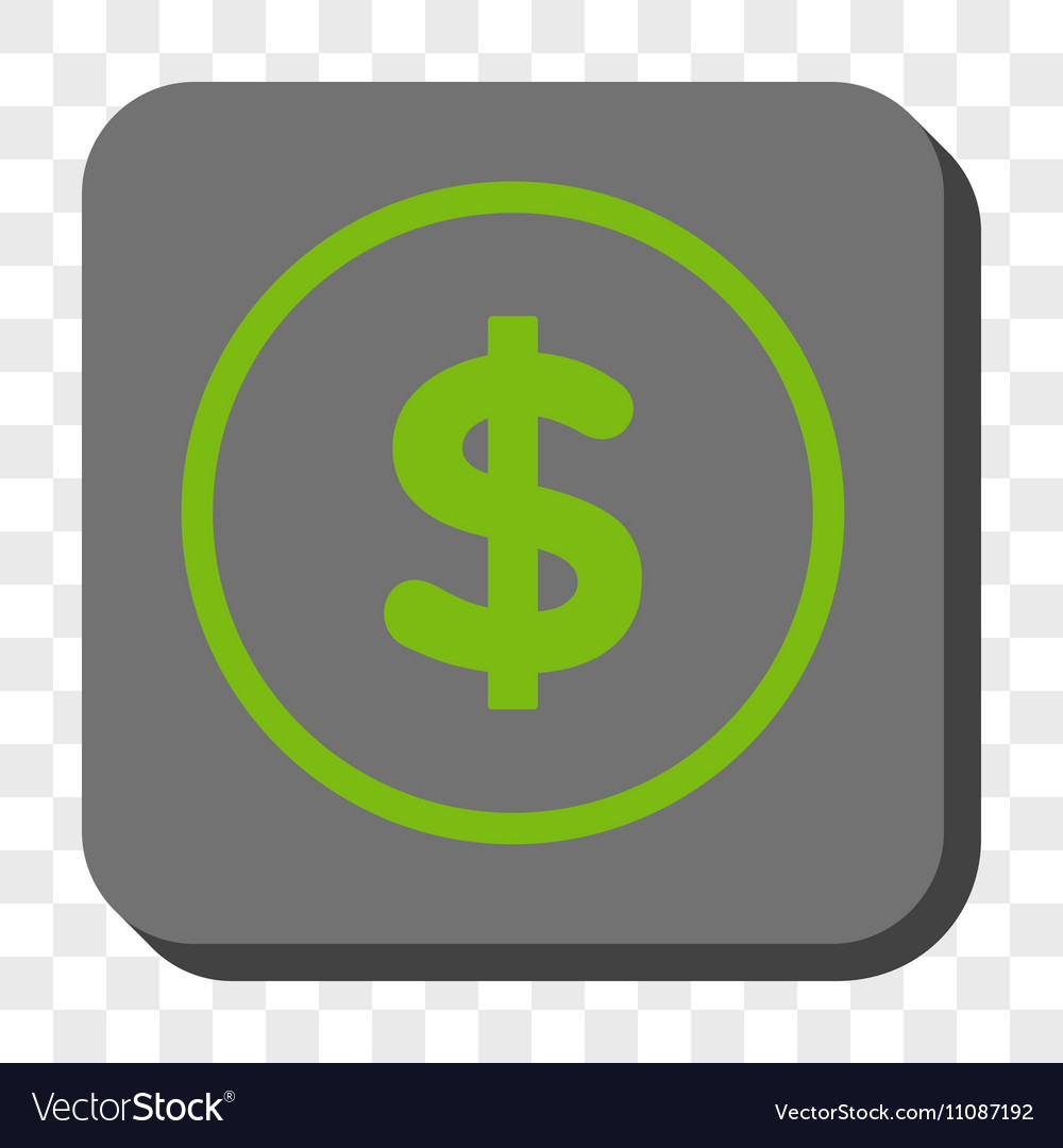 Dollar rounded square button