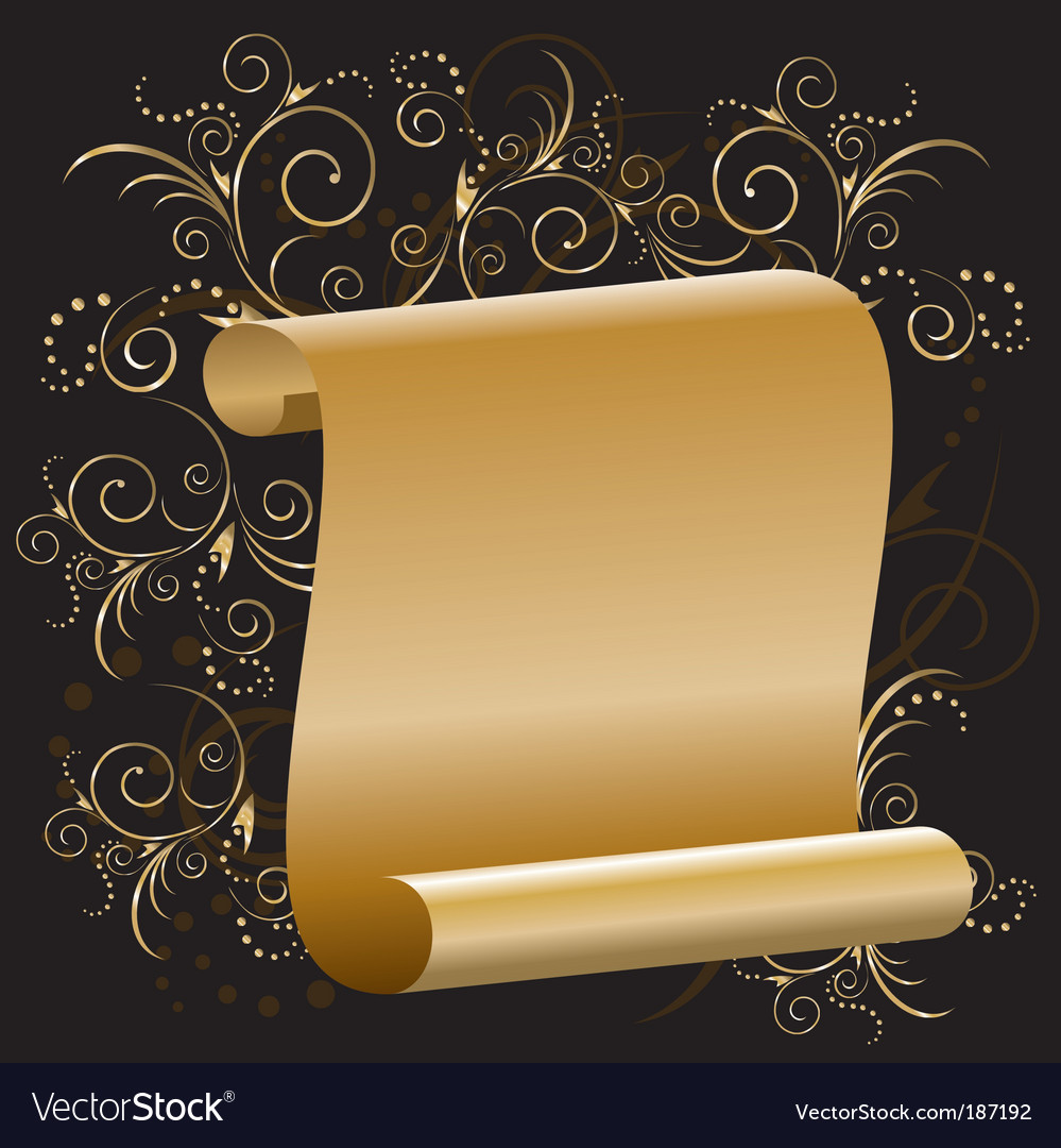 Golden Floral Scroll