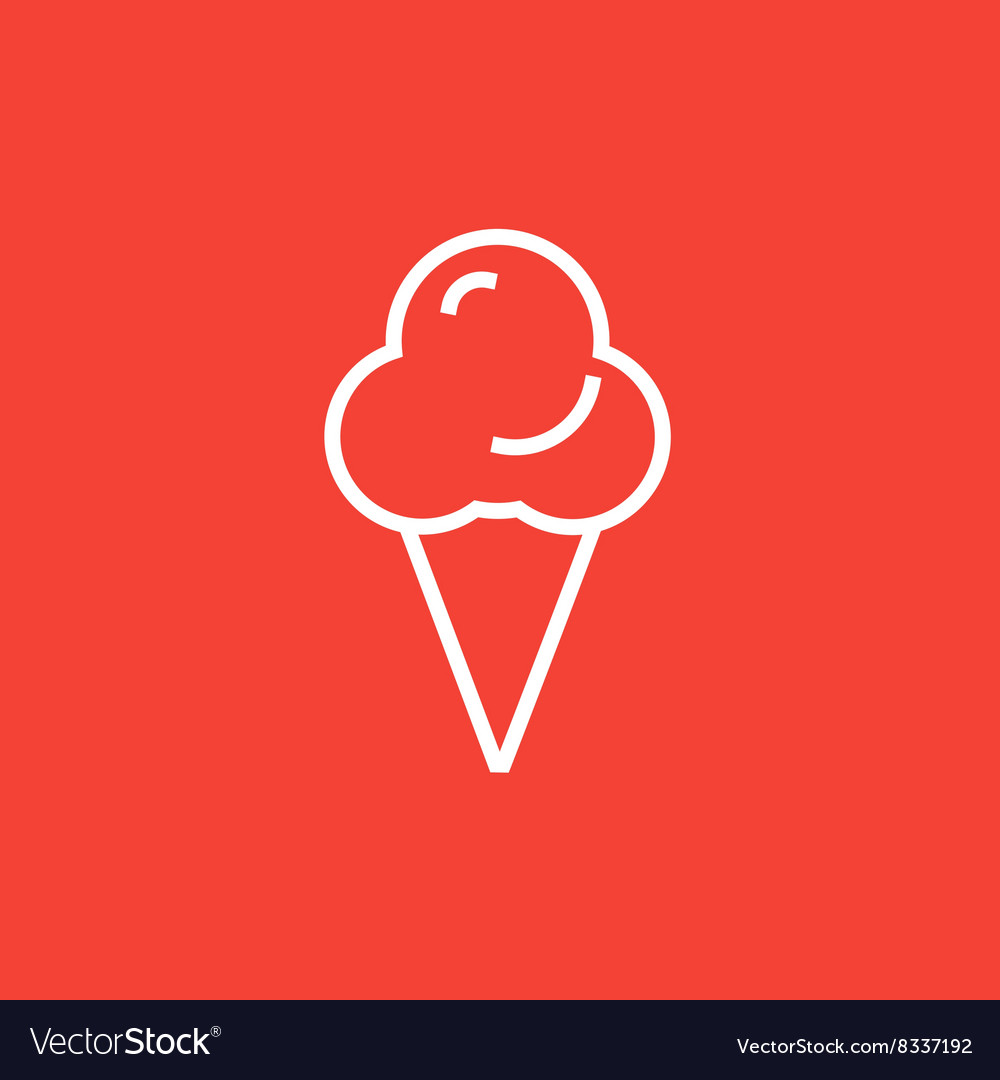 Ice cream line icon