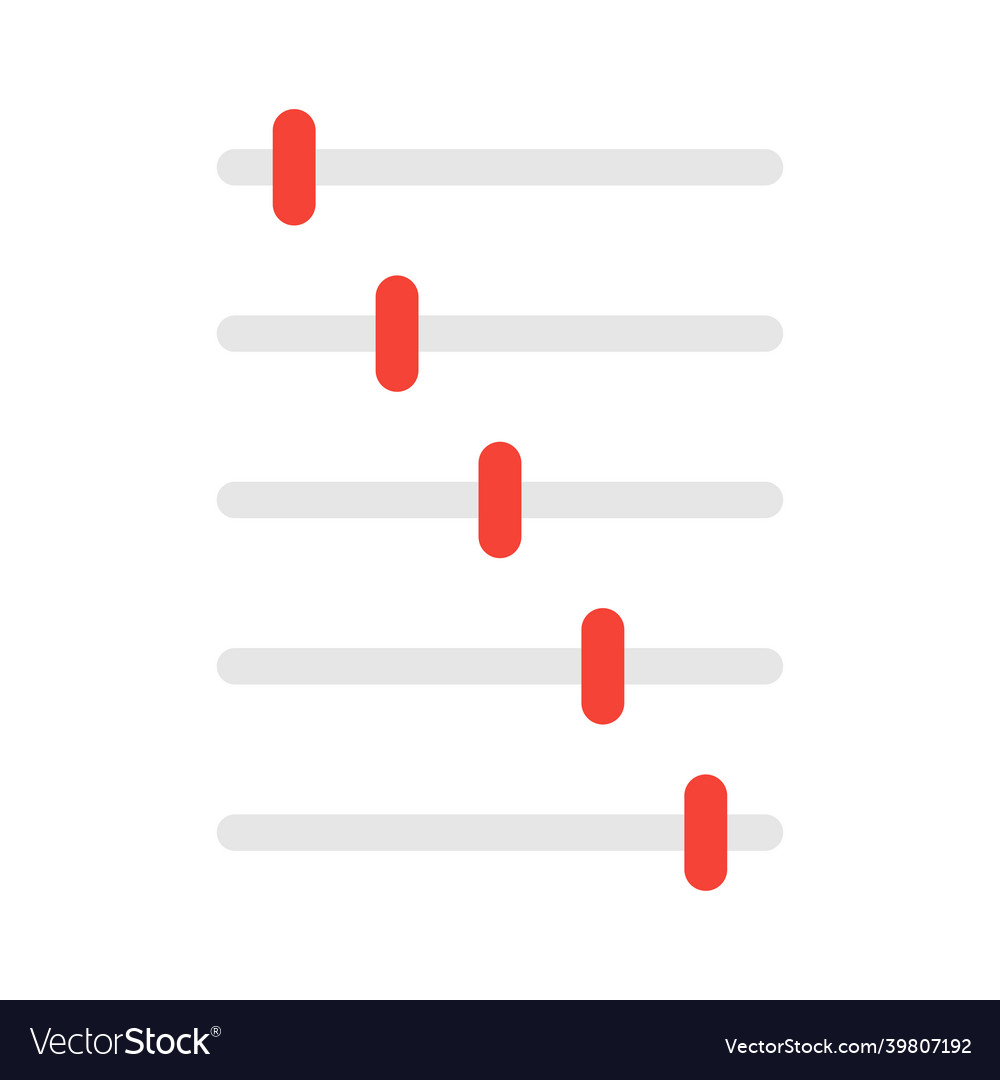 Indicator ruler icon on white background scale vector image Indicator ruler icon on white background scale