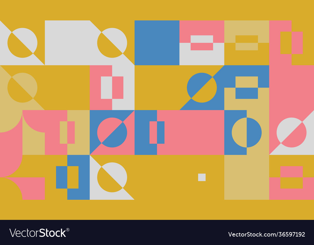 Mosaic abstract pattern design vector image Mosaic abstract pattern design