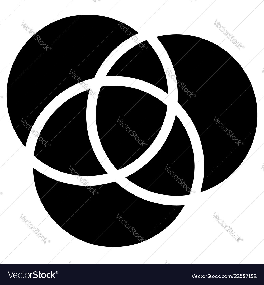 Overlapping Circles Icon - Connection