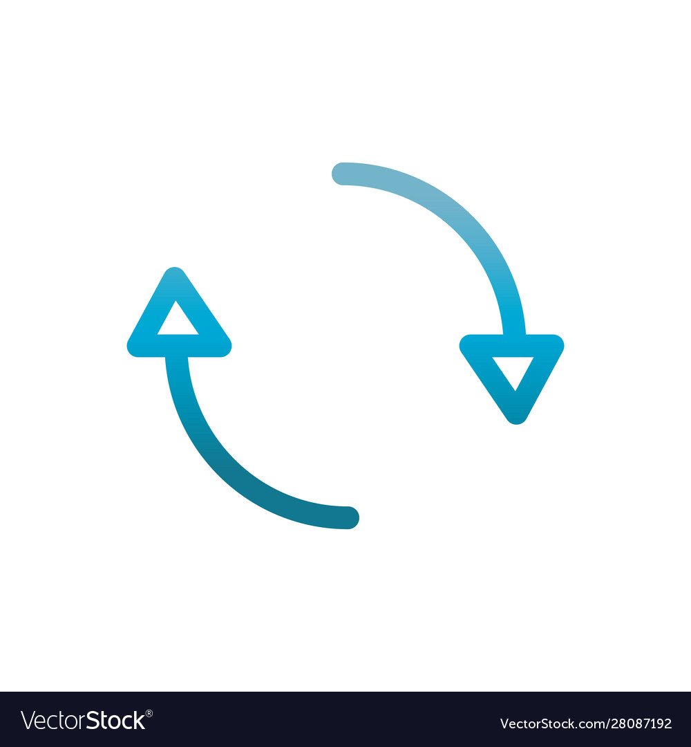 Reload user interface blue gradient