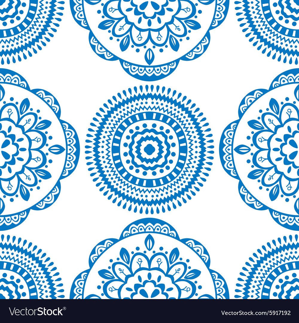 Seamless blue pattern