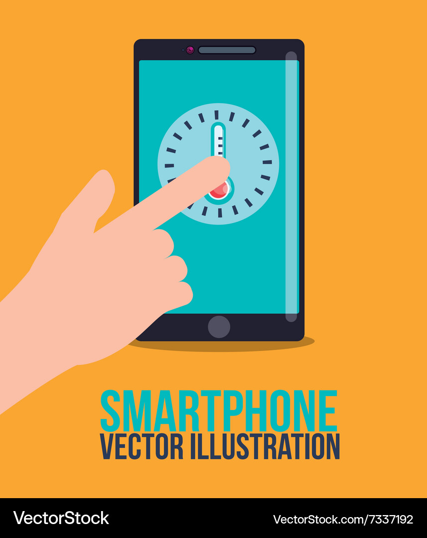 Smartphone technology graphic Royalty Free Vector Image