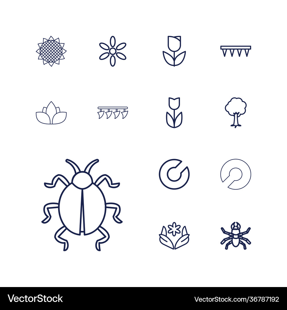 Spring icons Royalty Free Vector Image - VectorStock