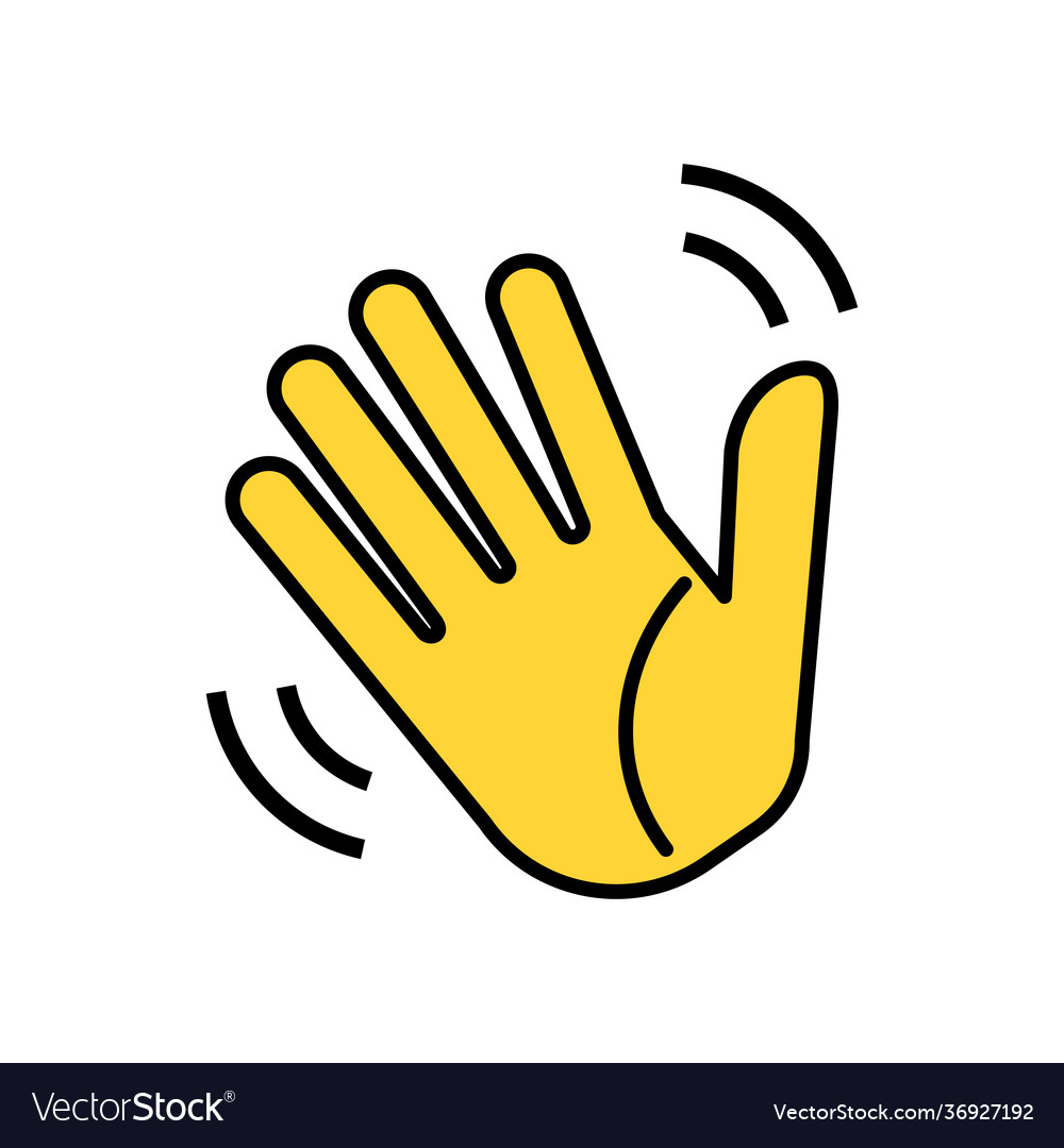 Weaving hand icon isolated on white background Vector Image