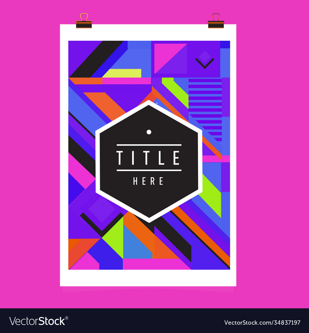 Abstract colorful geometric pattern background Vector Image Abstract colorful geometric pattern background
