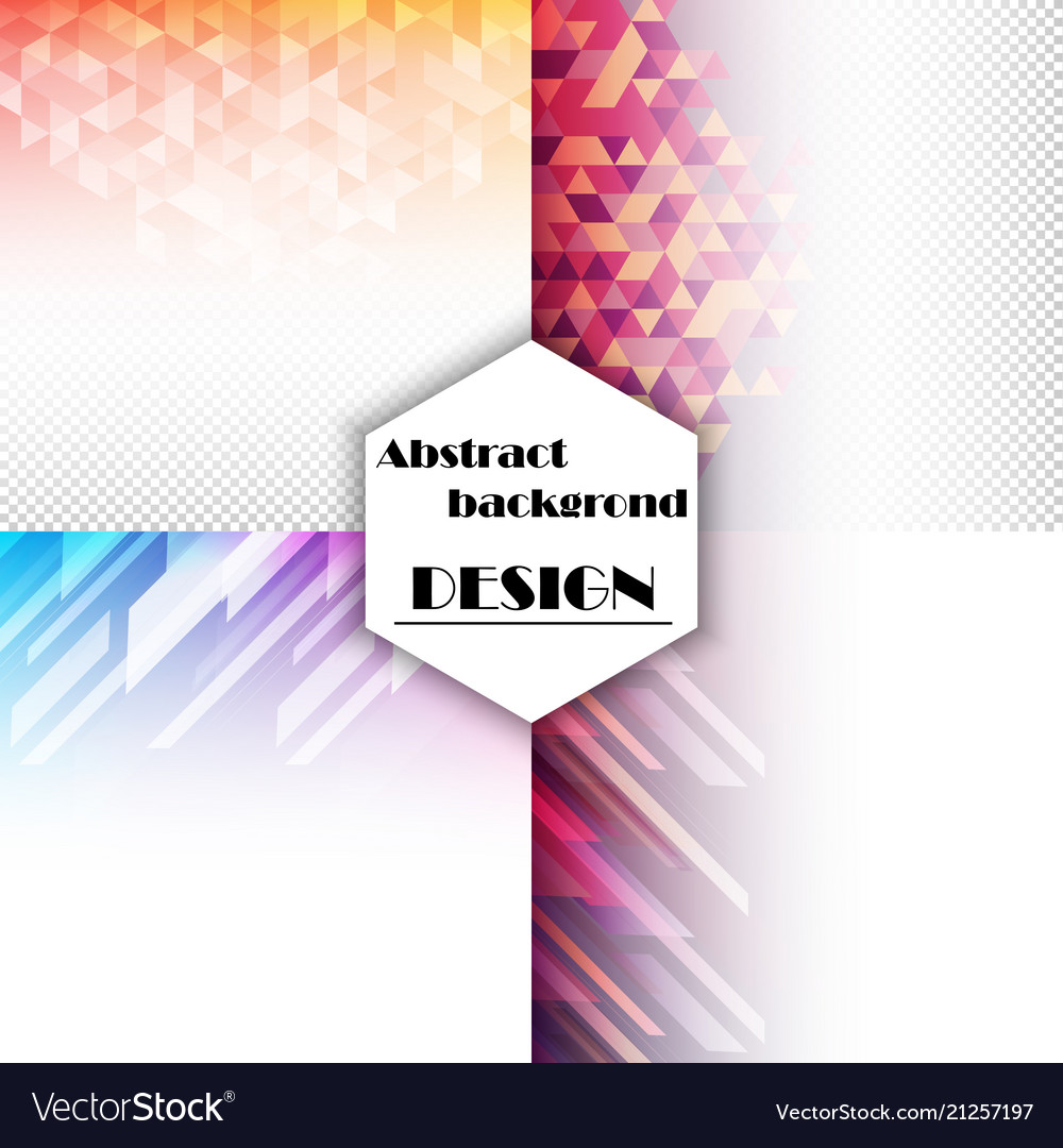 Collection of abstract multicolored backgrounds vector image Collection of abstract multicolored backgrounds