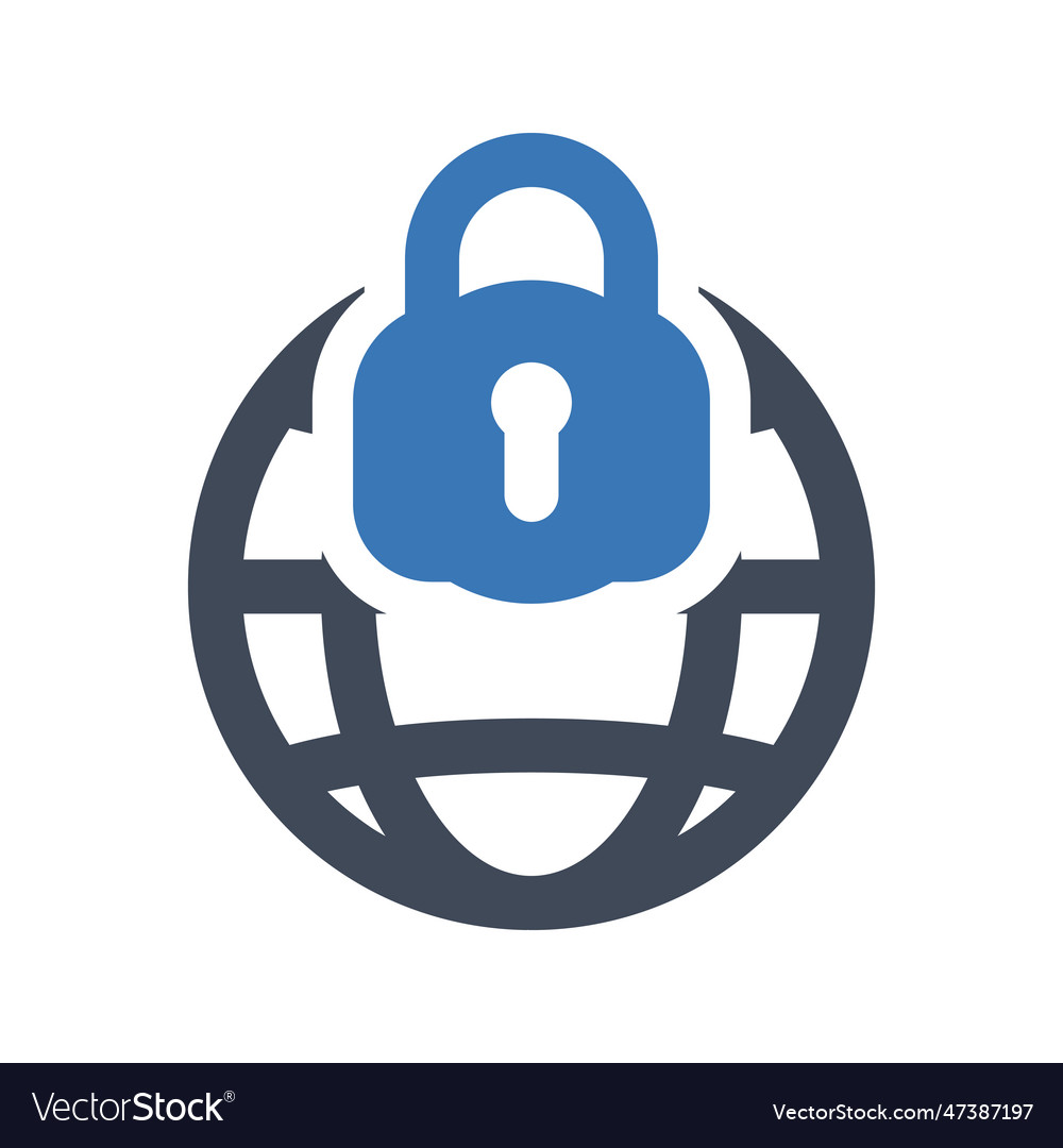Global network security icon