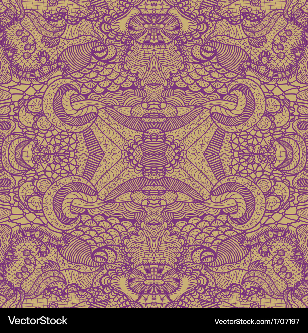 Hand drawn seamless pattern Royalty Free Vector Image