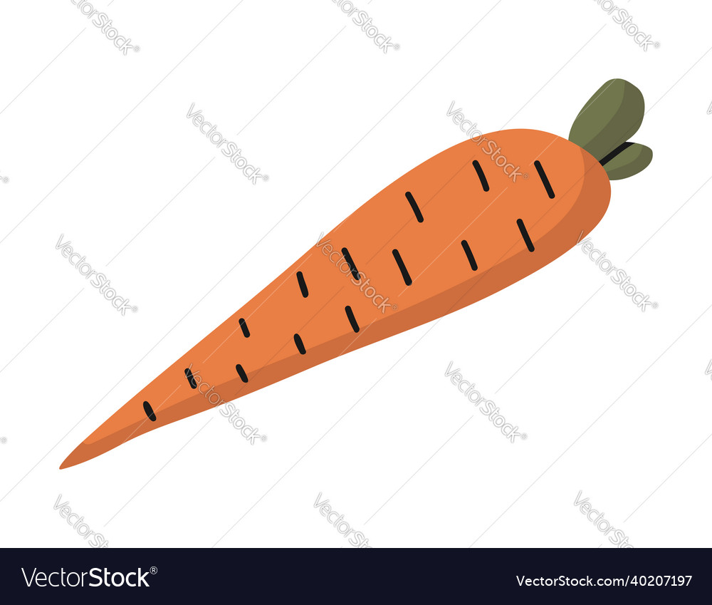 Isolated element with carrot
