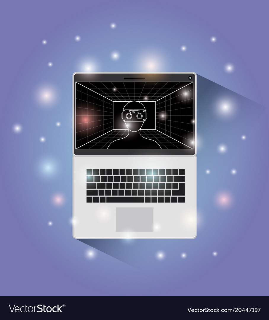 Laptop computer with reality virtual technology