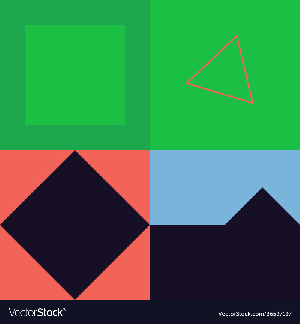 Minimal geometric pattern design vector image Minimal geometric pattern design