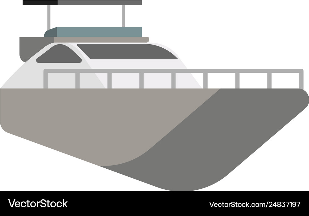 Ship flat Royalty Free Vector Image - VectorStock