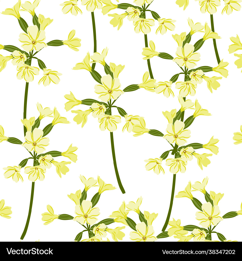 Abstract flowers seamless patterns Royalty Free Vector Image