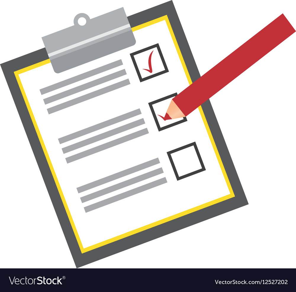 Checklist with square cases icon image