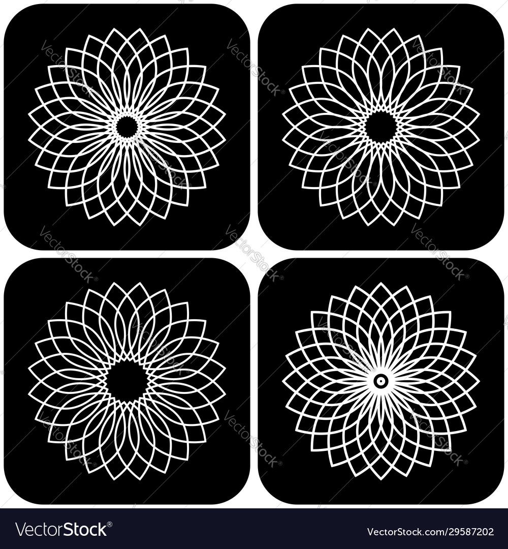 Design elements set vector image Design elements set