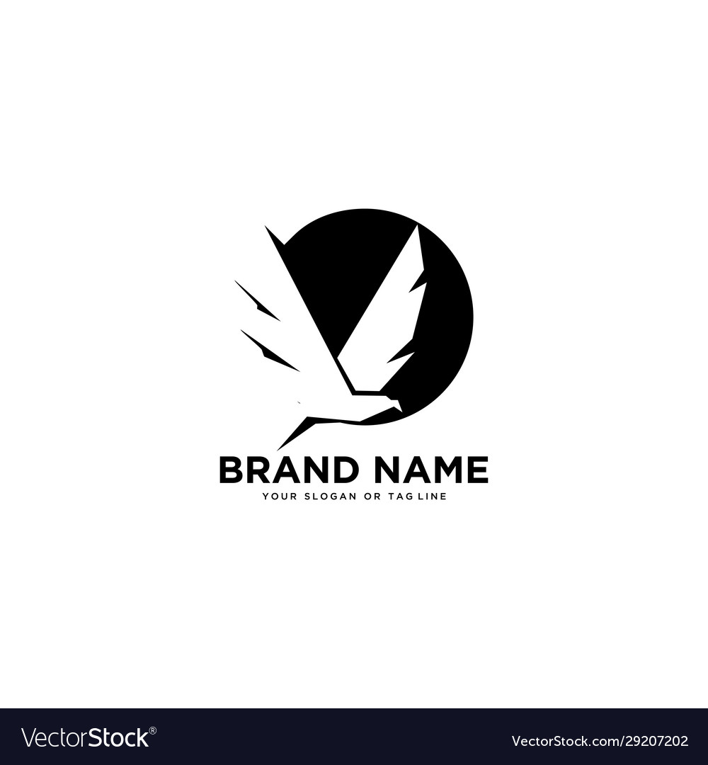 Eagle logo design template white background