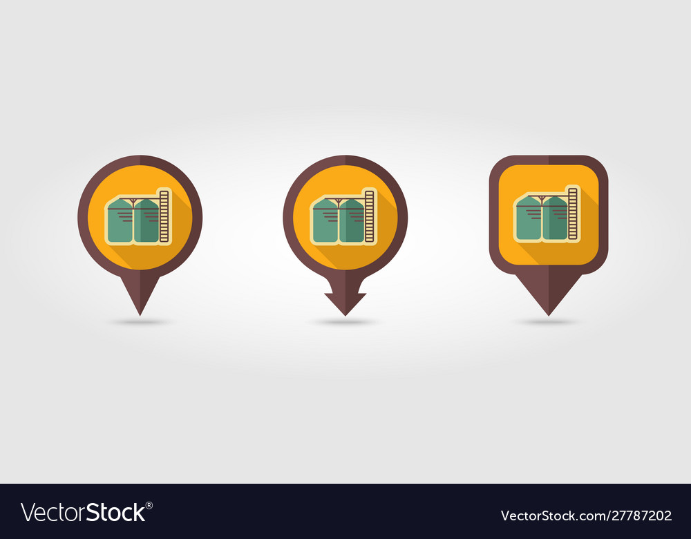 Granary flat pin map icon