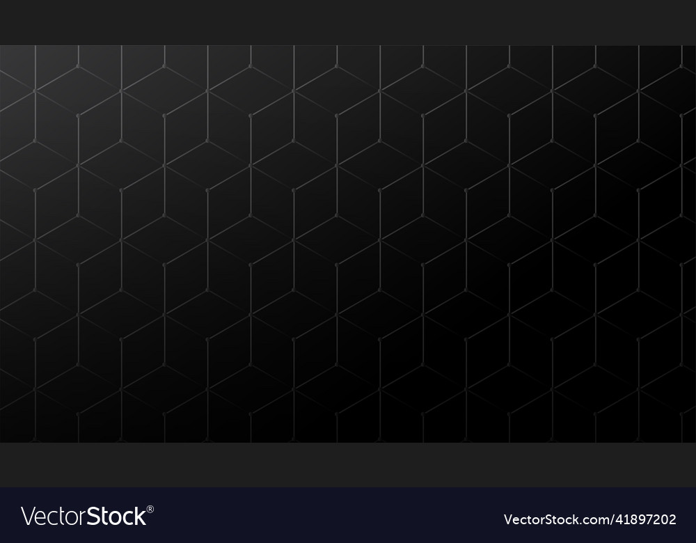 Hexagonal Black Pattern Background