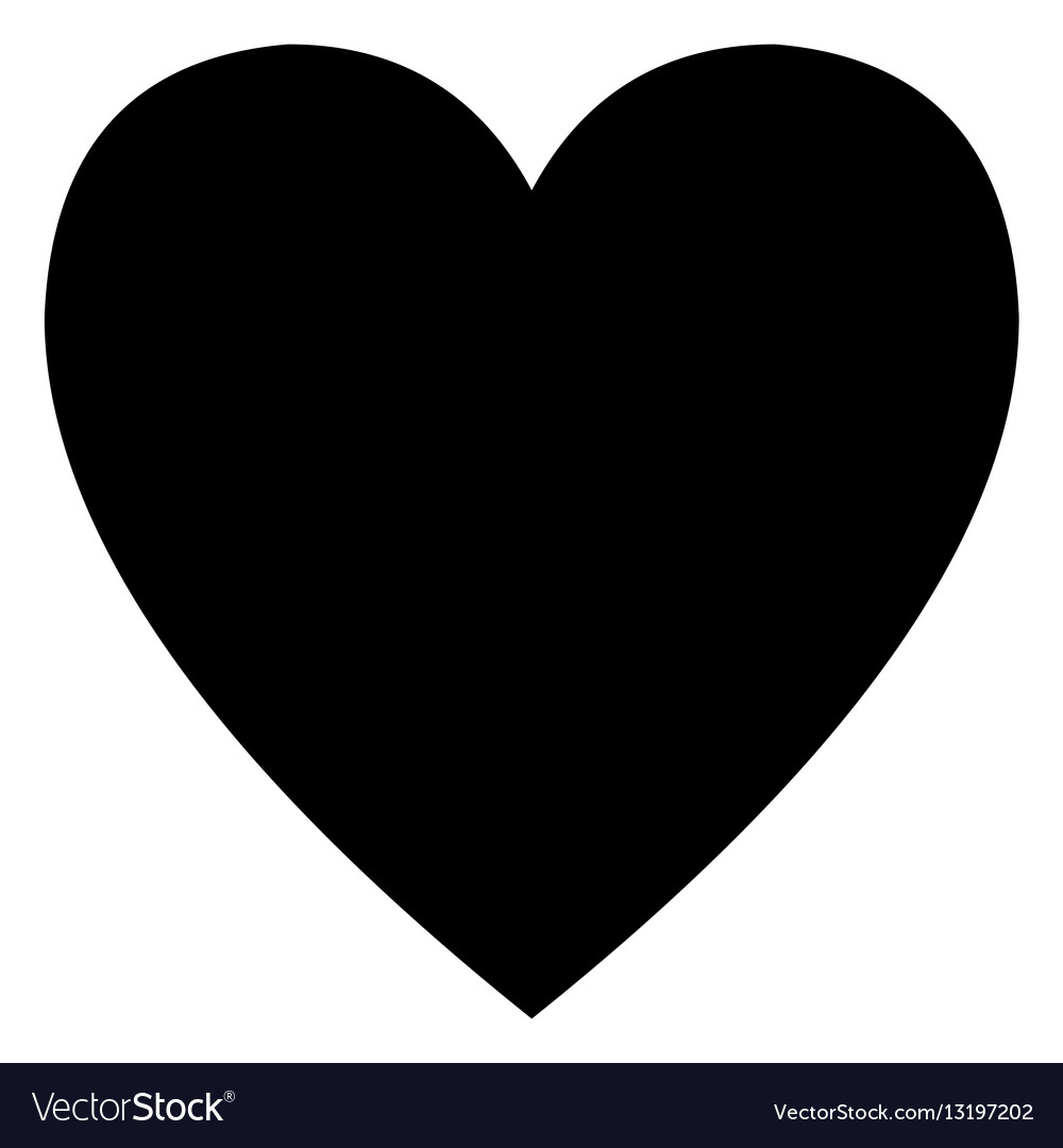 Download Minimalistic black heart icon template Royalty Free Vector