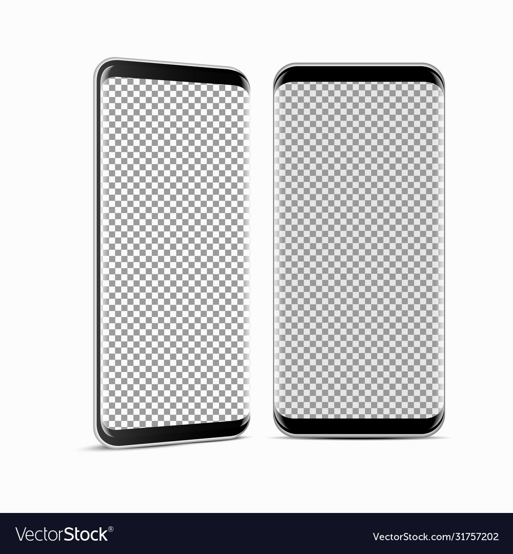 Modern smartphone mockup realistic style cell