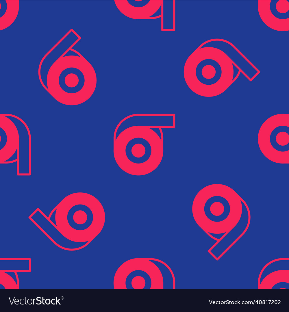 Red scotch tape icon isolated seamless pattern