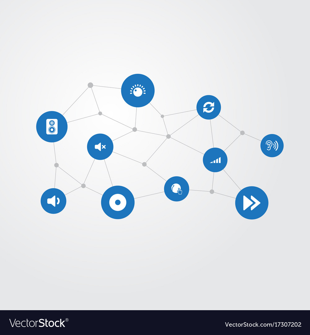Set of simple icons element