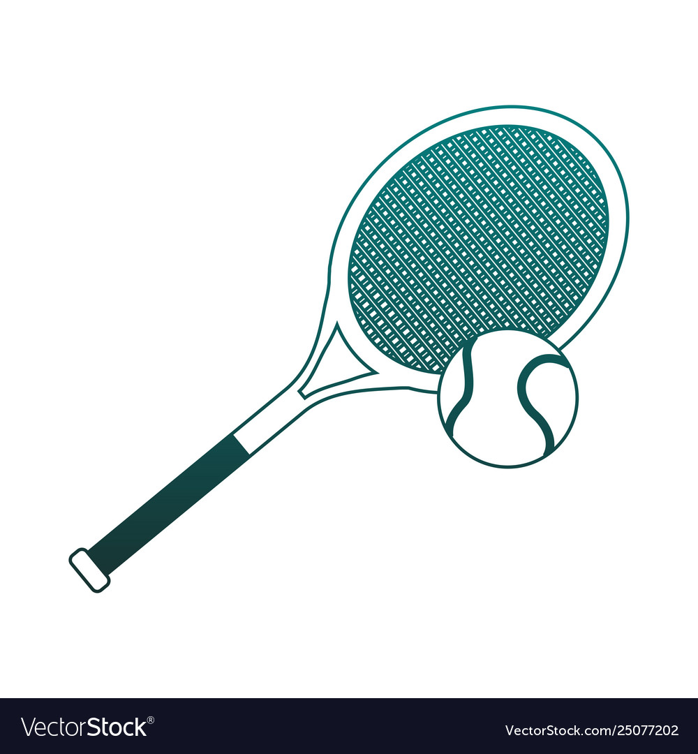 Tennis racket equipment blue lines