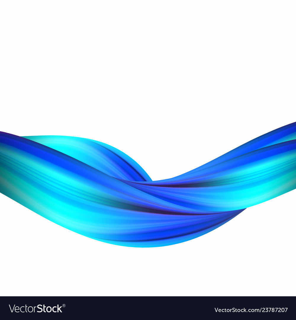 Abstract Blue Liquid Flow Banner