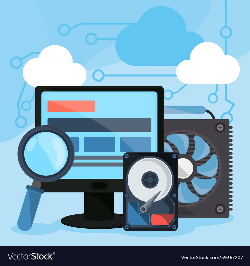 Computer disk and fan