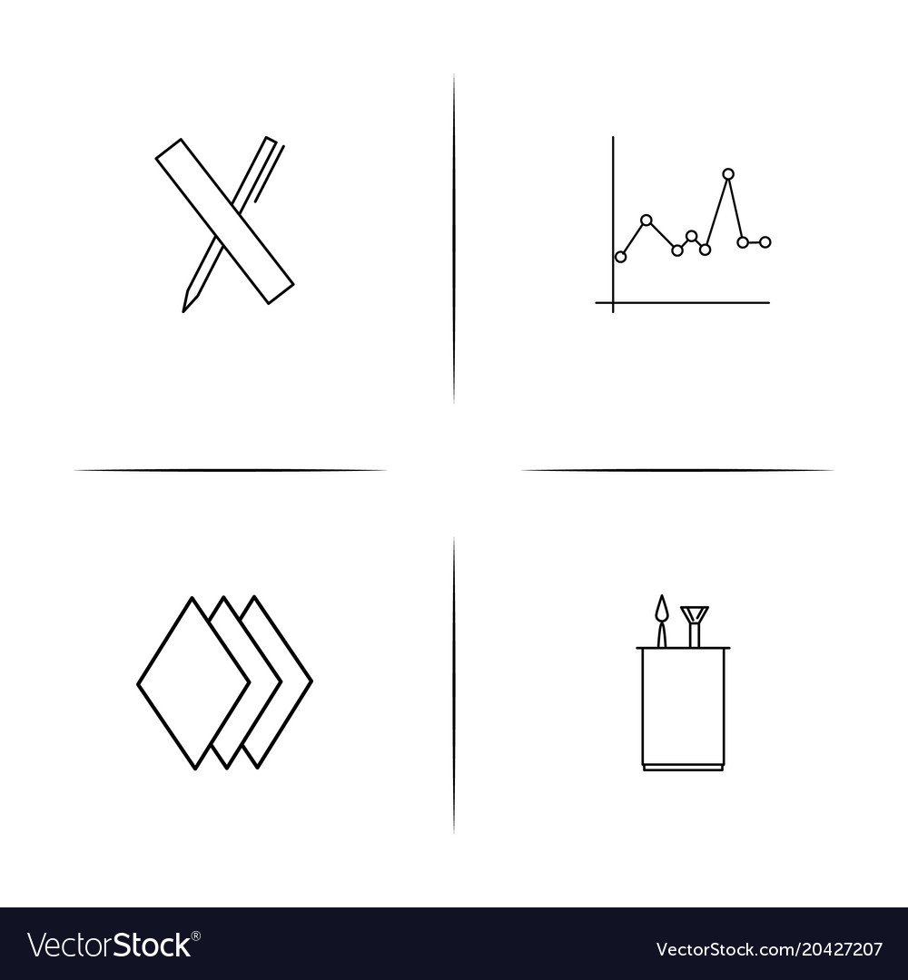 Creative process and design simple linear icon