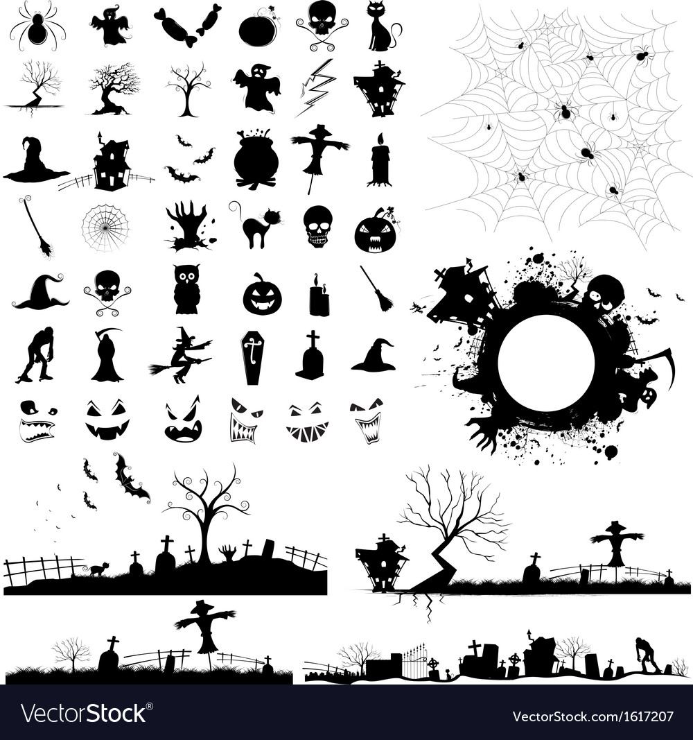Halloween design element