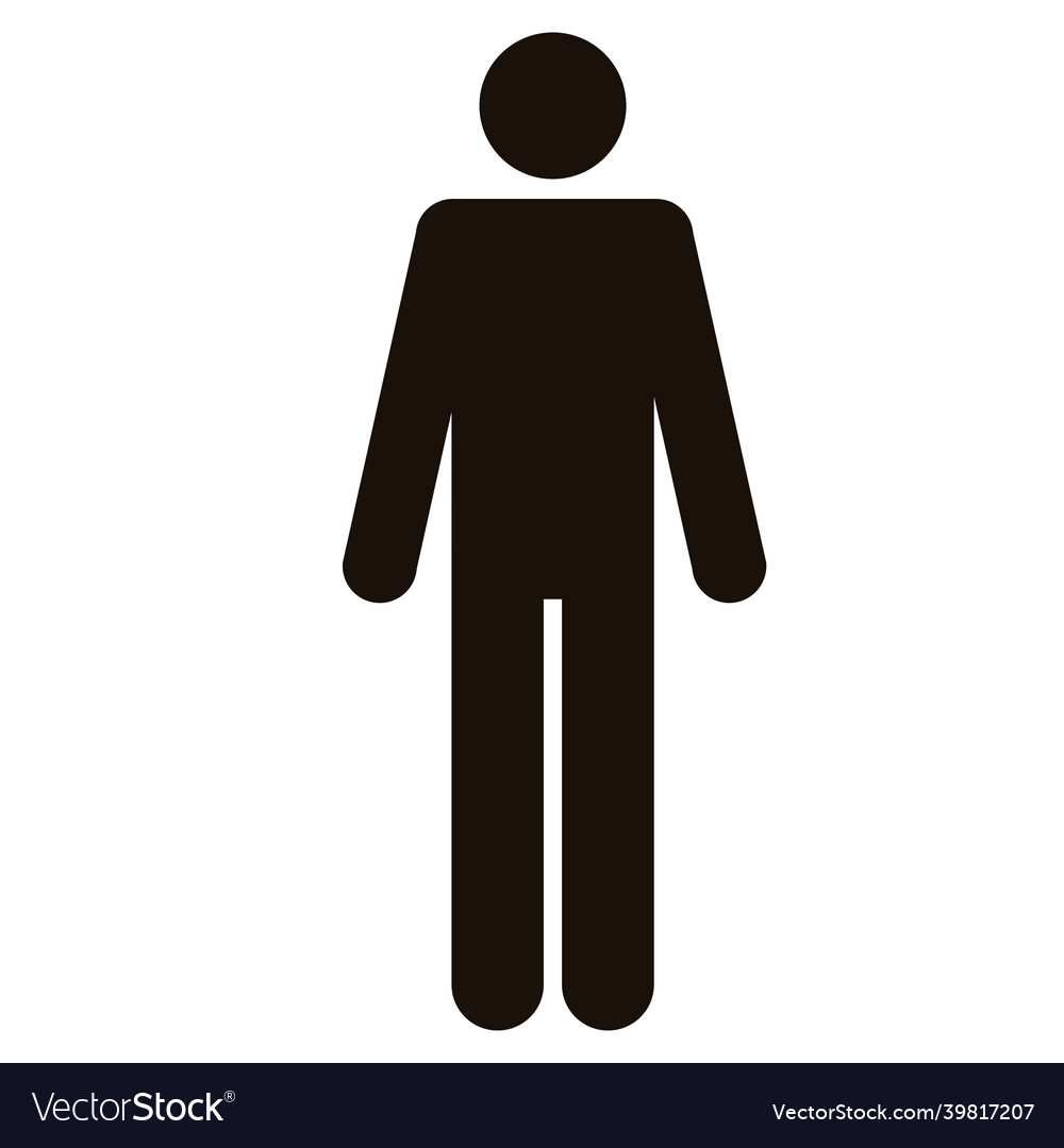 Man silhouette figure Royalty Free Vector Image