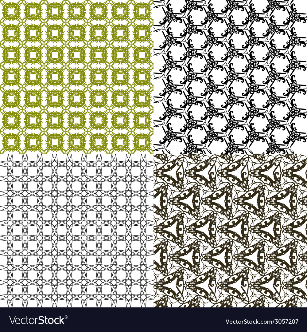 Set of pattern modern stylish texture repeating